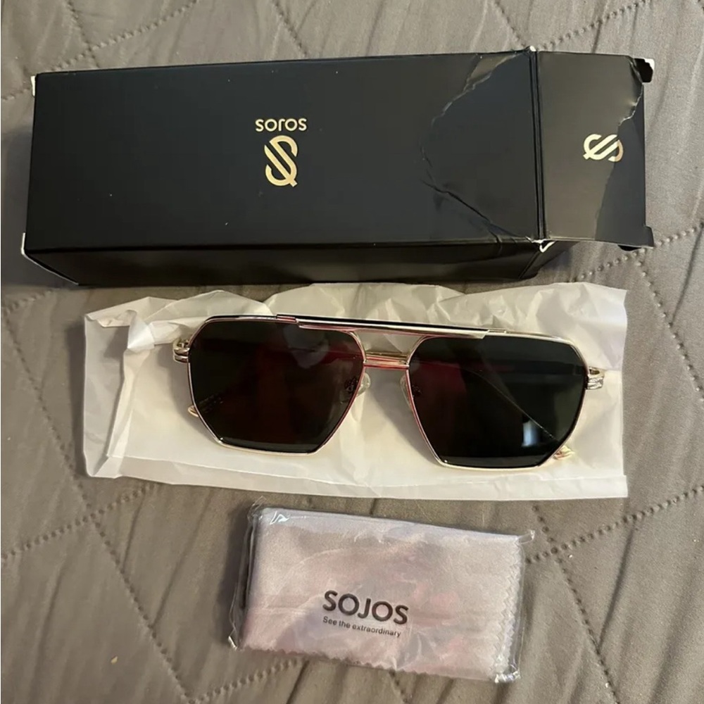 SOJOS Retro Oversized Square Polarized Men’s & Women’s Sunglasses UV400